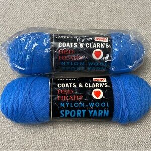 RED HEART•Coats & Clark’s Sport Yarn• Bundle of 2, Vintage